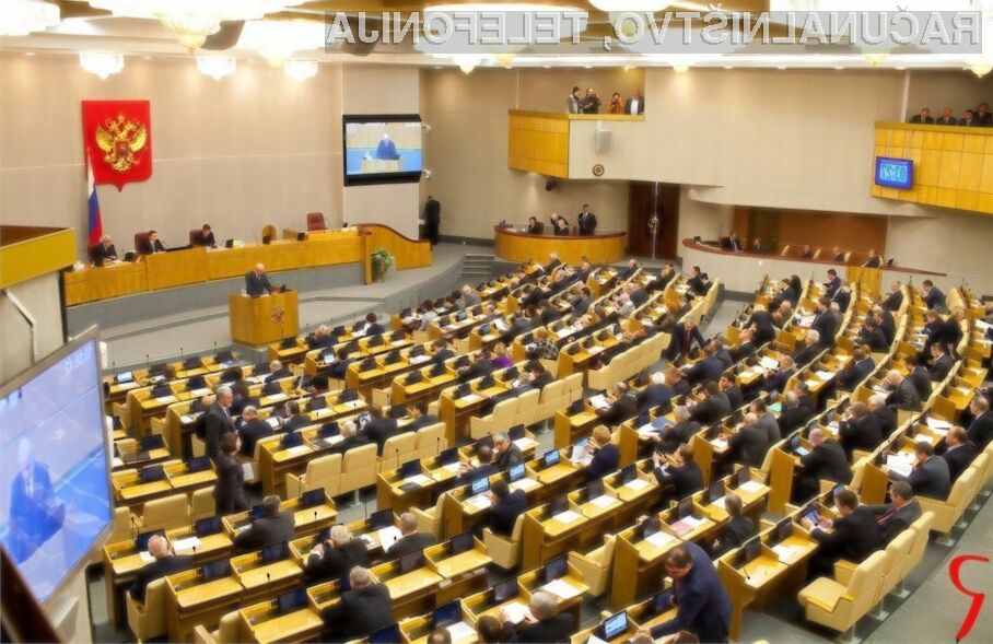 Ruski parlament razmišlja o možnosti denarnega kaznovanja vseh, ki ne bodo želeli dešifrirati sporočil uporabnikov.