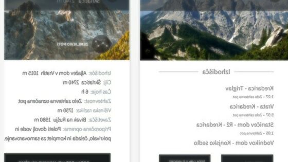Aplikacija Gorski vodnik – pomoč na poti v hribe