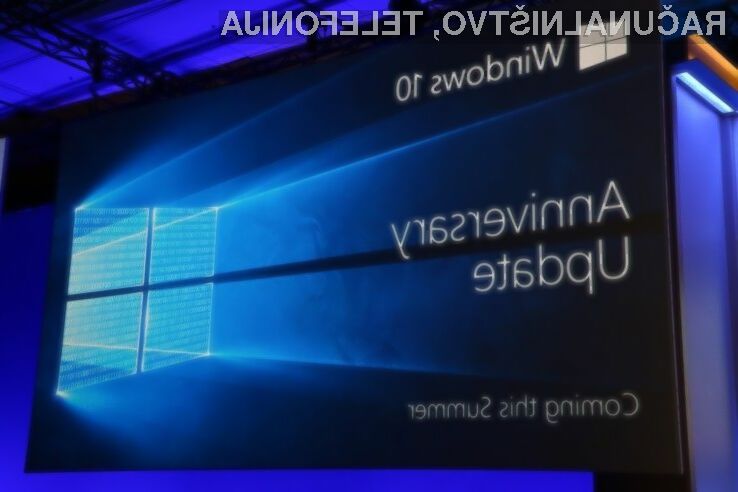 Vse naprave Windows 10 naj bi posodobitev Anniversary Update prejele najkasneje do konca letošnjega poletja.