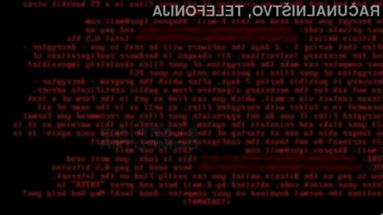 Vražja zlonamerna koda Satana zašifrira tako datoteke kot zagonski del diska.