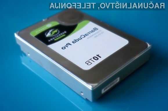 Zmogljivi trdi disk s kapaciteto 10 TB bo kmalu postal del našega vsakdana!