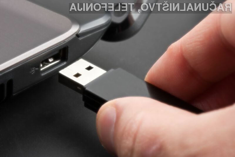 V nobenem primeru ne ustavljajte pomnilniških ključev USB v računalnik, ki ste jih našli na  ulici!