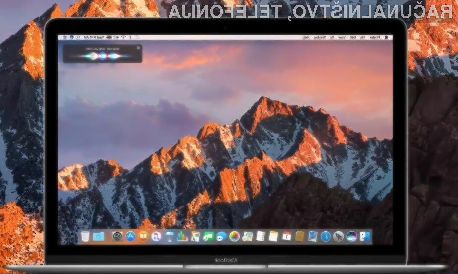 Operacijski sistem MacOS Sierra naj bi bil hitrejši, zanesljivejši in varnejši!