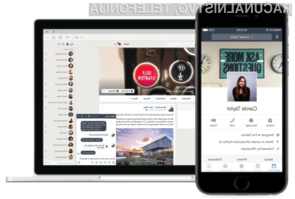Facebook Workplace je prilagojen podjetniškim okoljem!