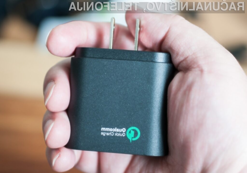 Qualcomm Quick Charge 4.0 bi lahko povsem izpraznjeno baterijo mobilnega telefona napolnil že v manj kot 15 minutah.