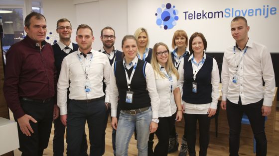 Ekipa Telekomovega centra Slovenj Gradec