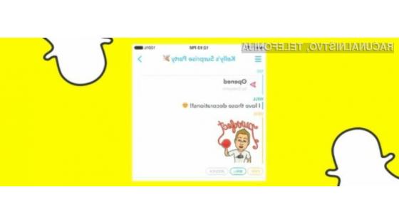 Snapchat odslej omogoča skupinske pogovore