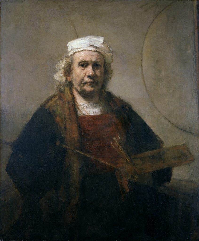 Rembrandt van Rijn Self-Portrait with Two Circles