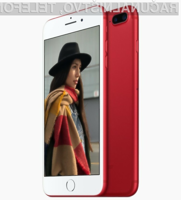 Z nakupom rdeče obarvanega pametnega mobilnega telefona iPhone boste prispevali sredstva za boj proti bolezni AIDS.