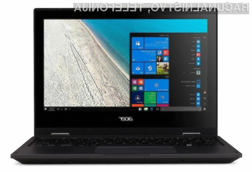 Prenosnik Acer TravelMate Spin B1 s sistemom Windows 10 S je namenjen manj zahtevnim uporabnikom.