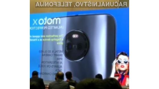 Pametni mobilni telefon Lenovo Moto X (2017) bo zagotovo primeren za vsako opravilo!