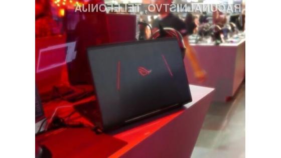 Prenosni računalnik Asus ROG Strix (model G702ZC) bo zlahka kos tudi najzahtevnejšim računalniškim igram.