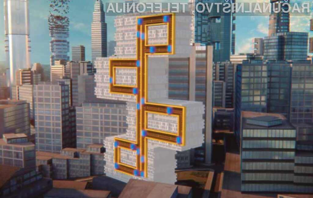 Novodobno dvigalo MULTI podjetja ThyssenKrupp lahko premika tako navzgor in navzdol kot tudi v levo in desno.