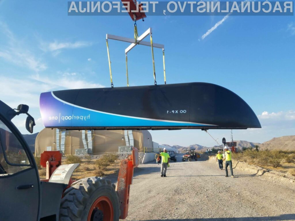 Izjemen dosežek za supervozilo Hyperloop One