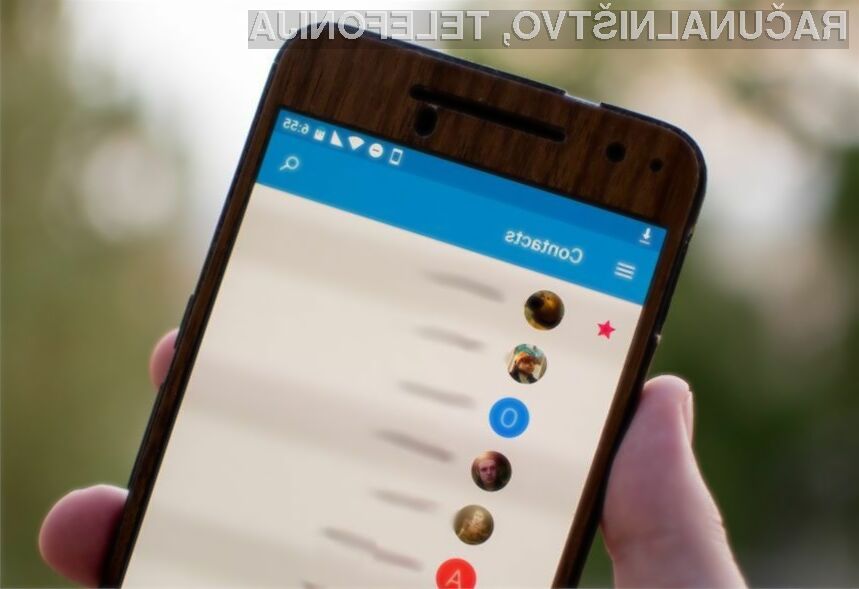 Mobilno aplikacijo Google Contacts lahko odslej namestijo vsi uporabniki Androida 5.0 Lollipop ali novejšega.
