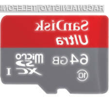 Zmogljiva pomnilniška kartica SanDisk Ultra 64GB je lahko vaša že za manj kot 16 evrov!