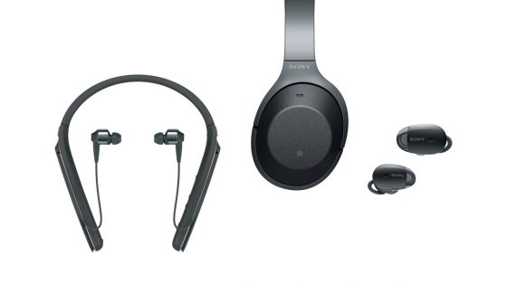 Brezžične slušalke in slušalke z ovratnim obročem se pridružujejo Sonyjevi družini slušalk 1000X