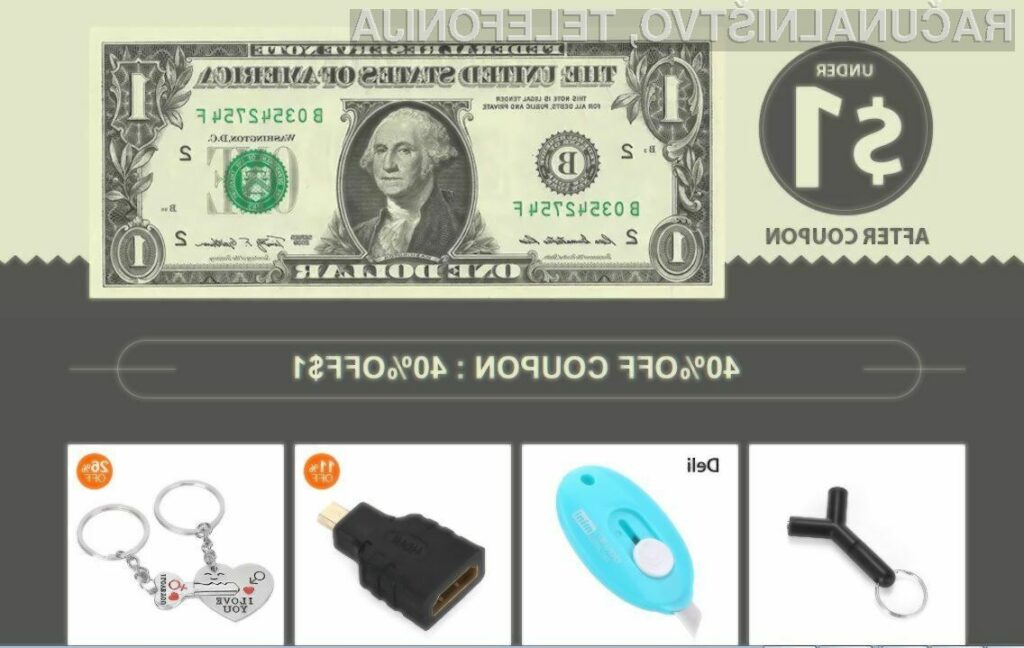 Številne zanimive izdelke lahko na spletni strani GearBest kupimo že za manj od ameriškega dolarja!