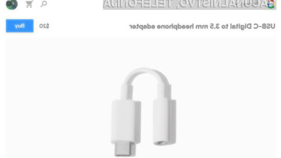 Za Googlov adapter za slušalke bo treba odšteti kar 20 evrov!