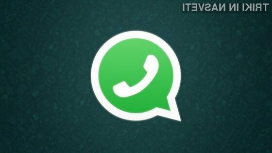 WhatsApp sedaj omogoča tudi brisanje že poslanih sporočil!