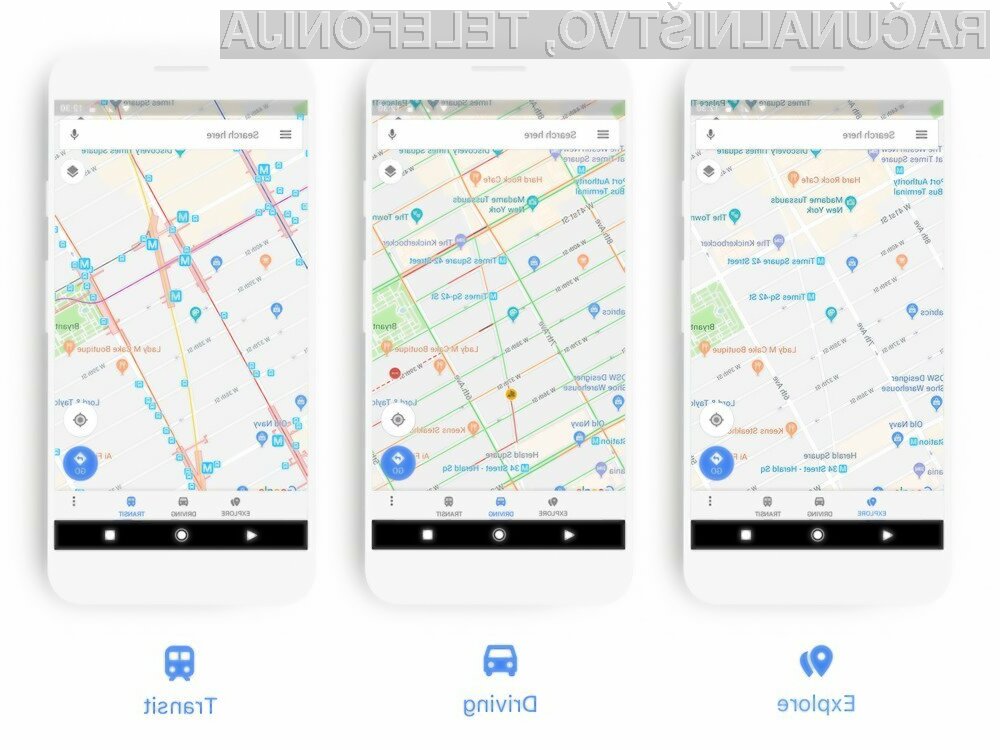 Novi Google Maps bo precej olajšal navigacijo!