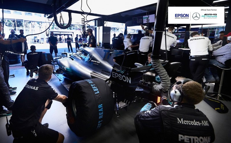 Epson in Mercedes-AMG Petronas Motorsport praznujeta partnerstvo na svetovnem prvenstvu že tretjič zapored