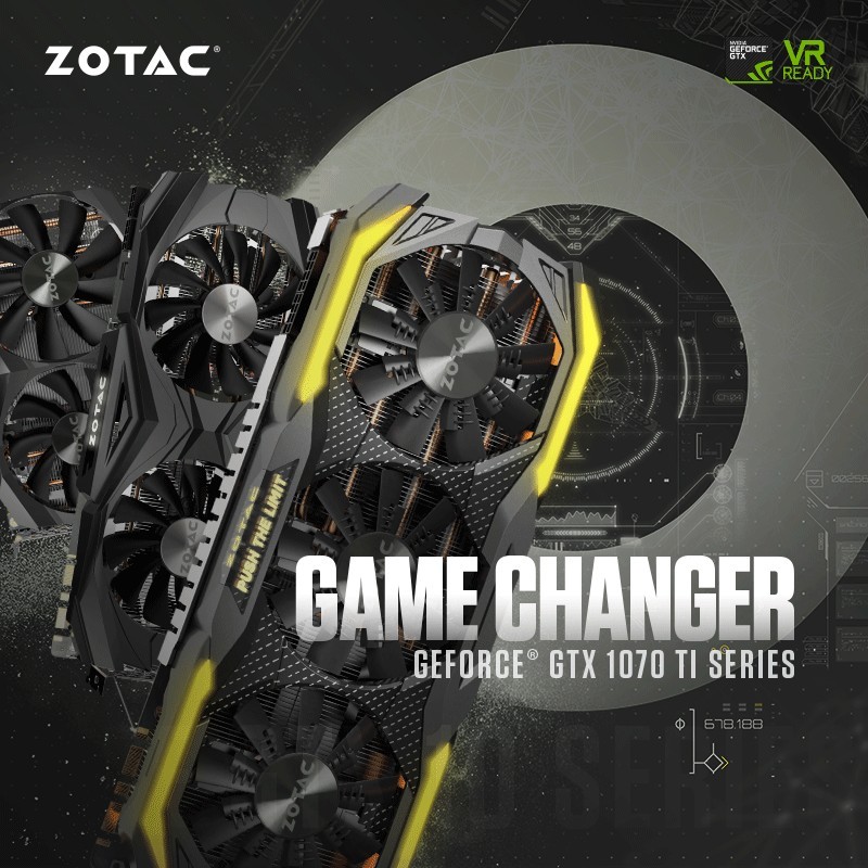 ZOTAC predstavlja revolucionarno grafično kartico GeForce GTX 1070 Ti Series
