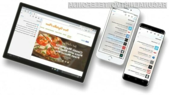 Brskalnik Edge na voljo za Android in iOS