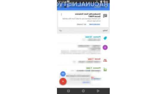 Odjava z distribucijskih list bo s pomočjo elektronskega predala Gmail Inbox kmalu postala nadvse enostavna.