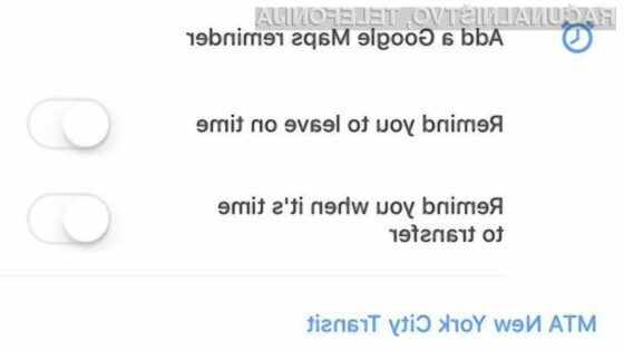 Google Maps nas bo obvestil, kdaj je potrebno zapustiti avtobus