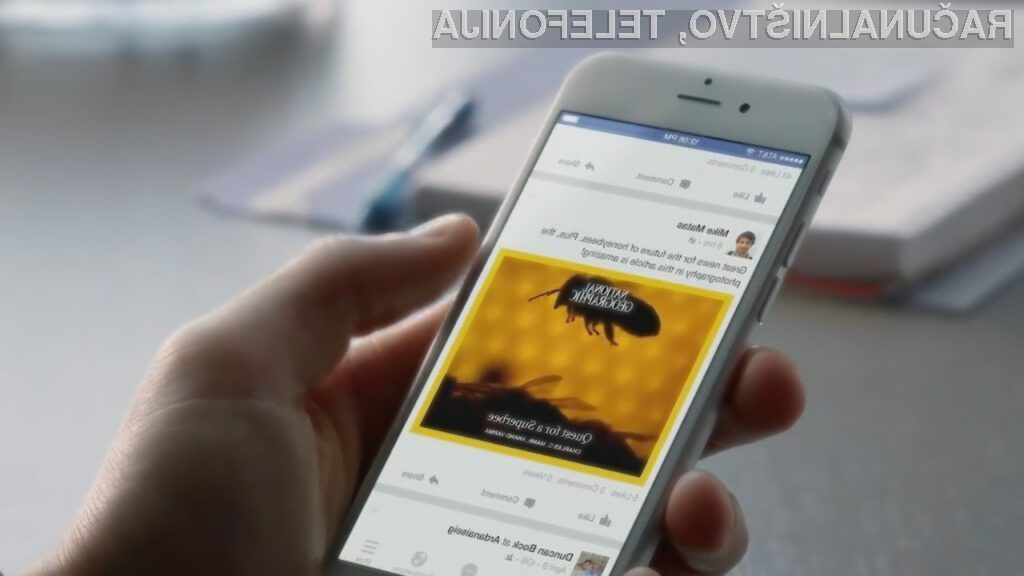 Možnost »snooze« na Facebooku skrije obvestila nadležnih kontaktov za 30 dni.