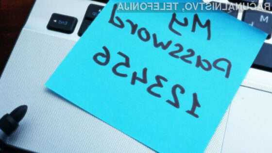 Priljubljenost gesel »123456«, »password« in »12345678« traja že vse od leta 2014.