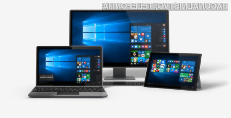 Microsoft Windows 10 pridobiva na priljubljenosti kot za stavo!