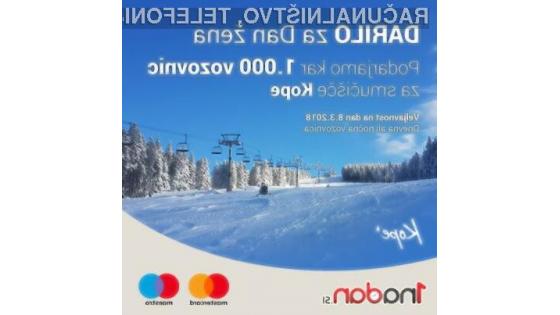 Na voljo kar 1000 kuponov za brezplačno smuko