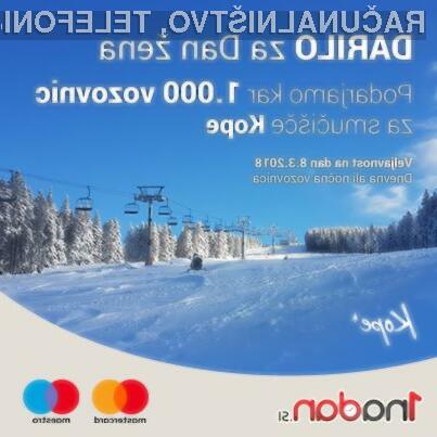 Na voljo kar 1000 kuponov za brezplačno smuko