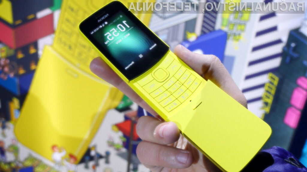 Prenovljeni model mobilnega telefona Nokia 8110 4G ima enako obliko »banane« kot njegov predhodnik.