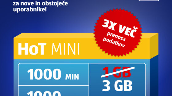 HoT MINI z več prenosa podatkov