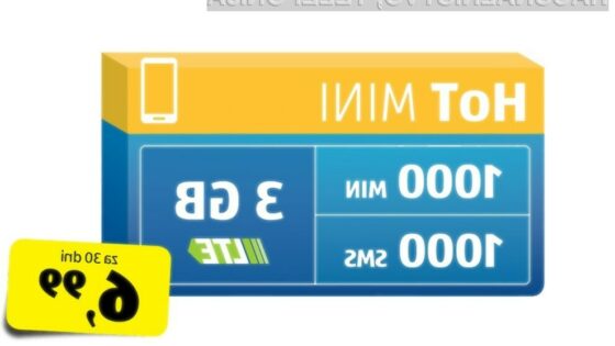 HoT Mini sedaj z kar 3 GB prenosa podatkov