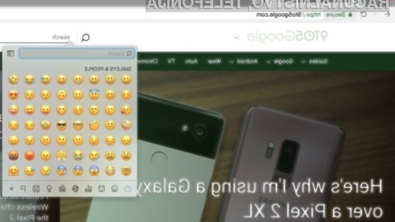 Novi Google Chrome Canary ponuja privzeto podporo za emoje.