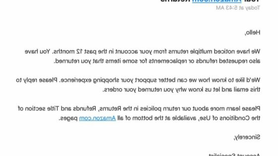 Primer sporočila uporabnikom