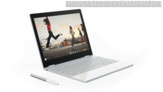 Prenosni računalnik Google Pixelbook bi lahko omogočal namestitev operacijskega sistema Windows 10.