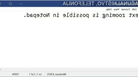 Prenovljena Beležnica (Notepad) bo kmalu kos tudi zahtevnejšim nalogam!
