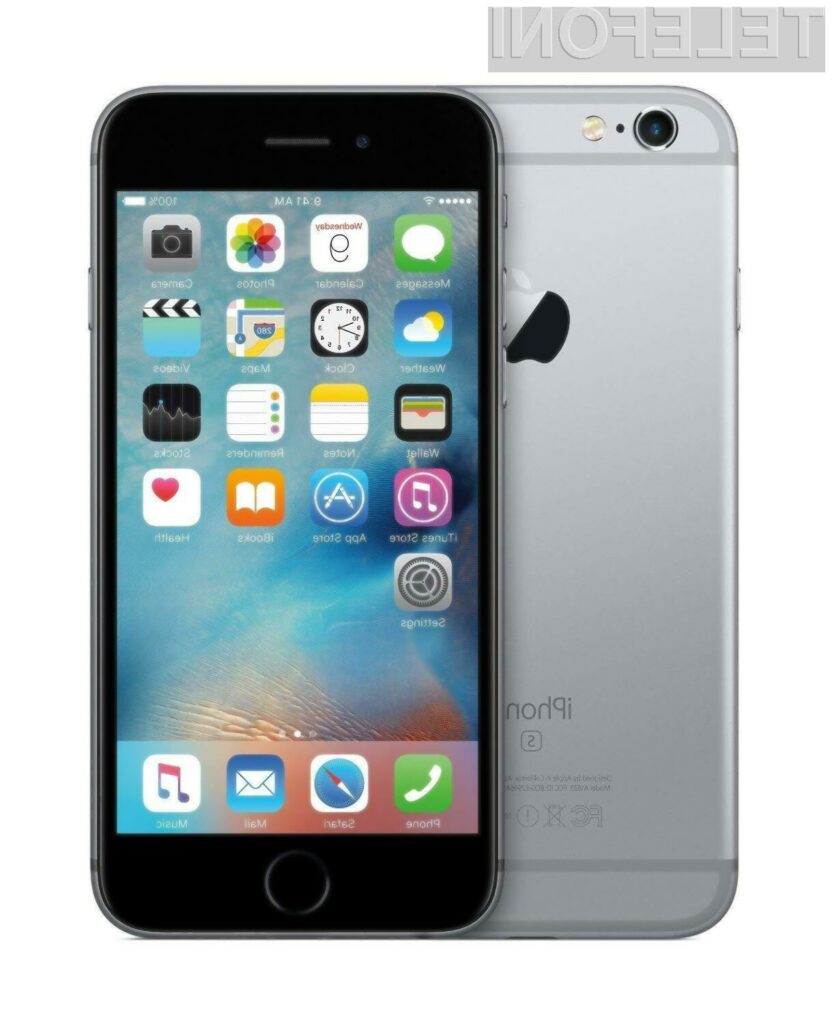 Vstopni model pametnega mobilnega telefona iPhone 6S je lahko naš že za 228,85 evrov!