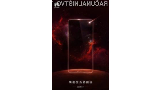 Huawei naj bi kot prvi ponudil v prodajo telefon z odprtino na levi strani zaslona.