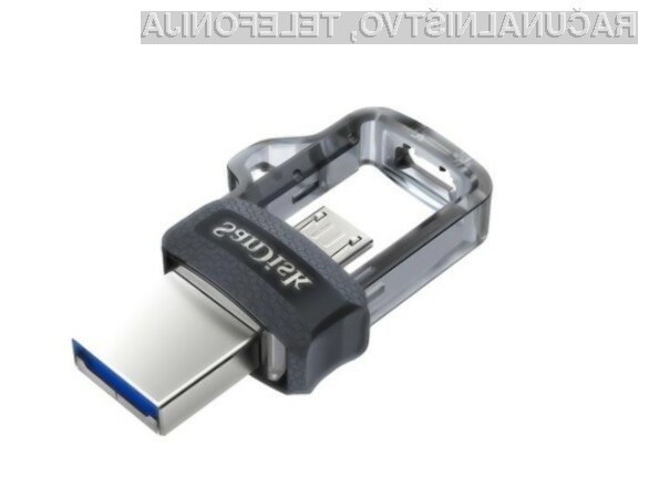Pomnilniški ključ SanDisk OTG USB Flash Drive je lahko naš že za 25,48 evrov.