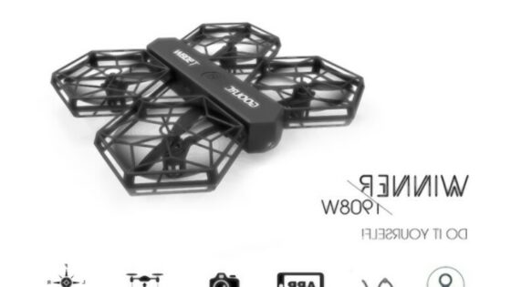 Wi-Fi kvadrokopter GoolRC T908W RC je edinstvenega videza.