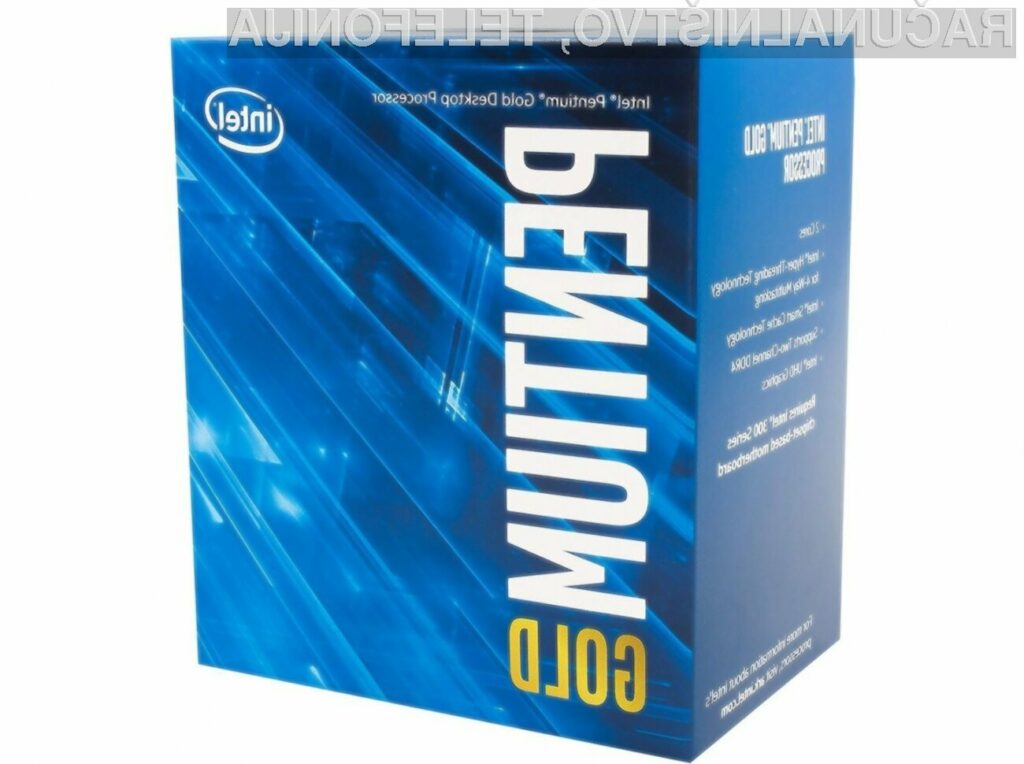 Za novi procesor Intel Pentium Gold G5620 bo treba odšteti le okoli 100 evrov.
