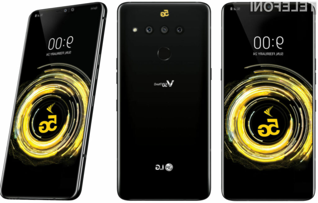Pametni mobilni telefon LG V50 ThinQ je eden prvih s podporo za mobilna omrežja 5G.