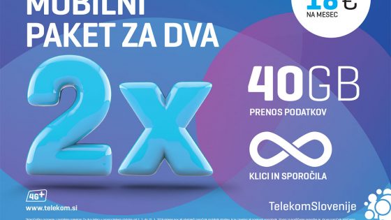Telekom Slovenije odslej s paketom Za dva omogoča dve naročniški razmerji na enem računu
