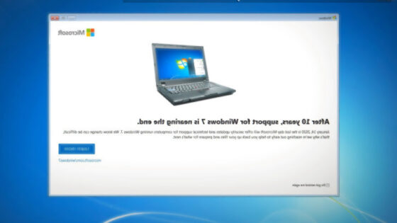 Windows 7 uporabnike že opozarja na nujnost nadgradnje na novejši operacijski sistem.